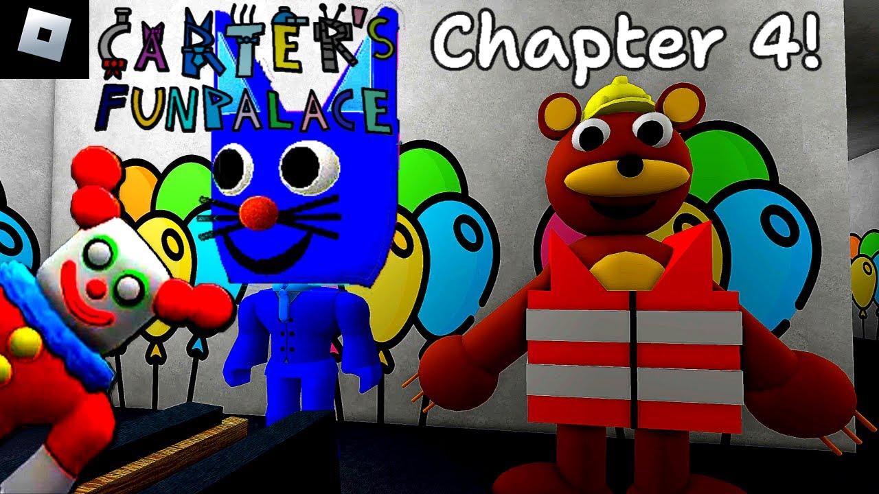 Carter's Funpalace [Chapter 4] : roblox mascot horror gameplay walkthrough