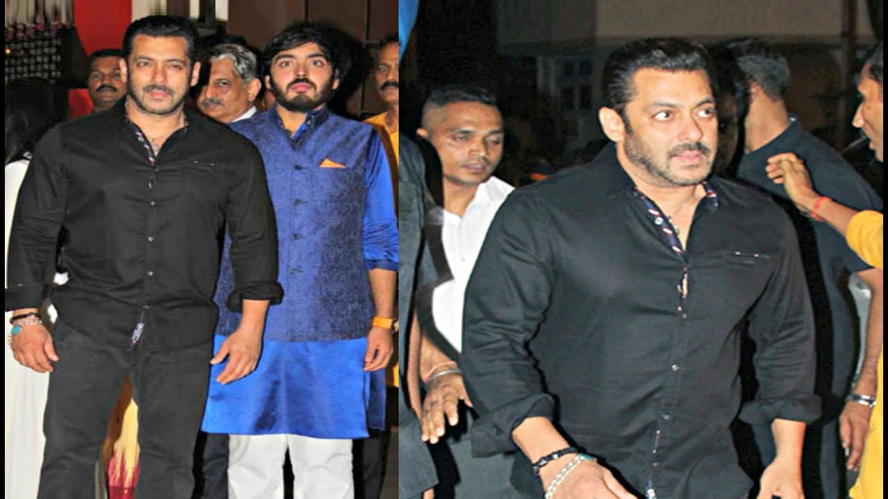 Salman Khan At Mukesh Ambani Ganesh Chaturthi 2017 Party