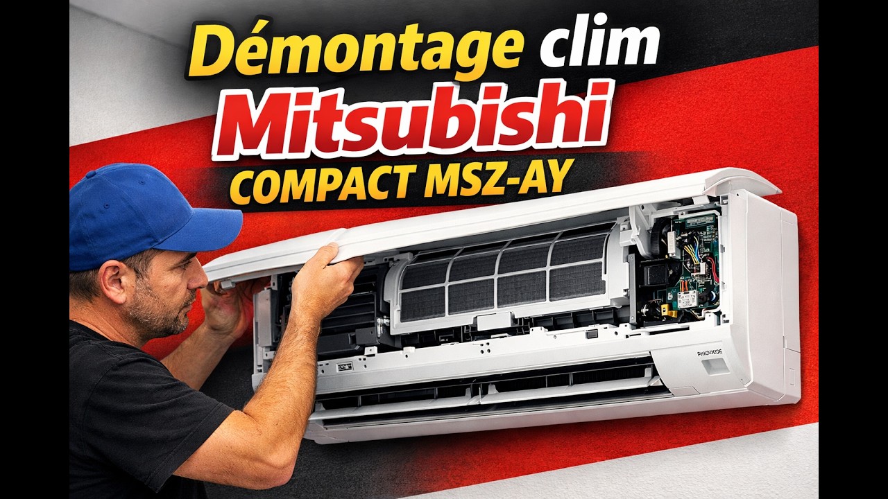 Démontage clim Mitsubishi MSZ-AY