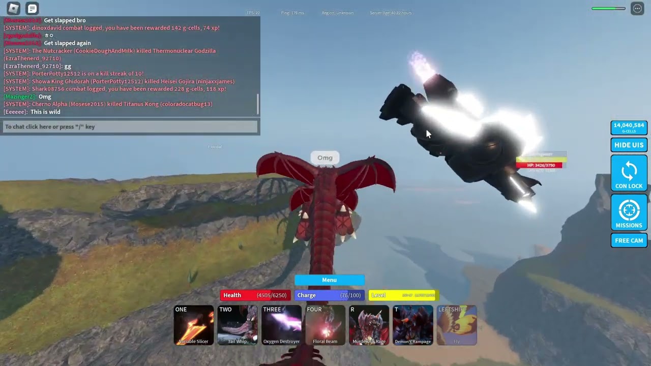 Roblox Kaiju Universe - Toxic little kids rage quitting every time they lose