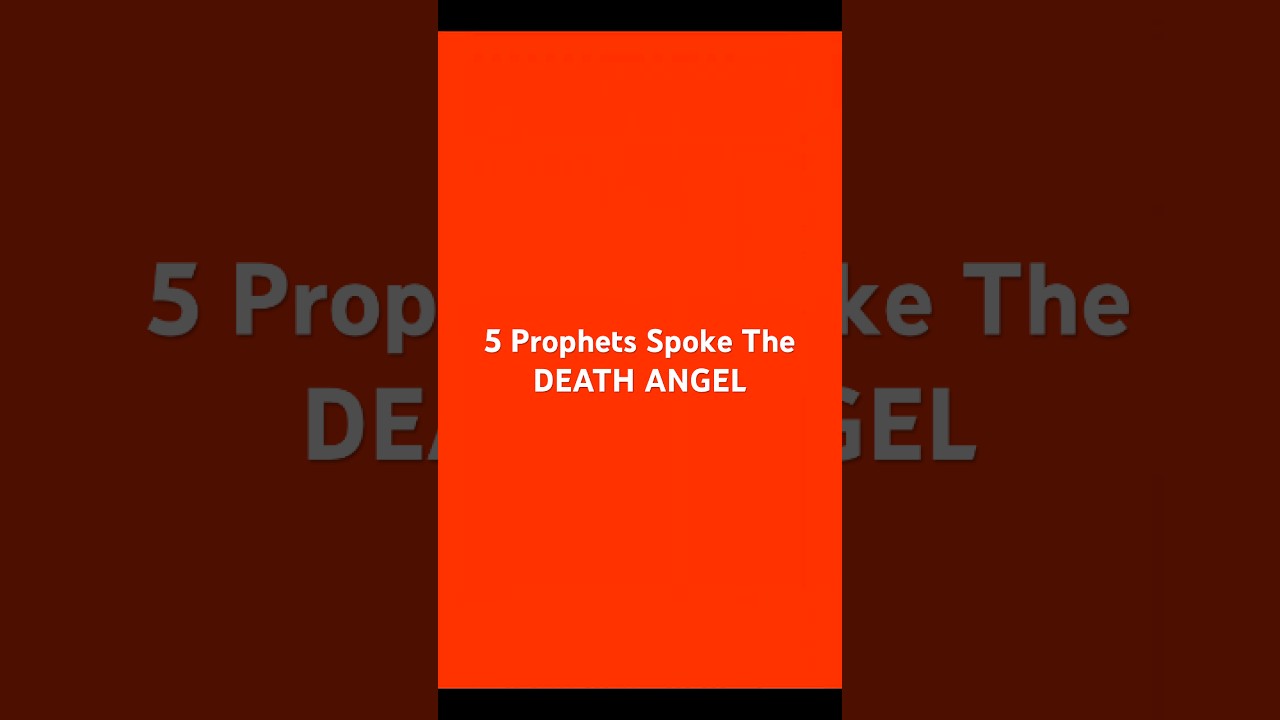 5 Prophets Agree: Angel of Death Is Coming &mdash; Stay Inside!