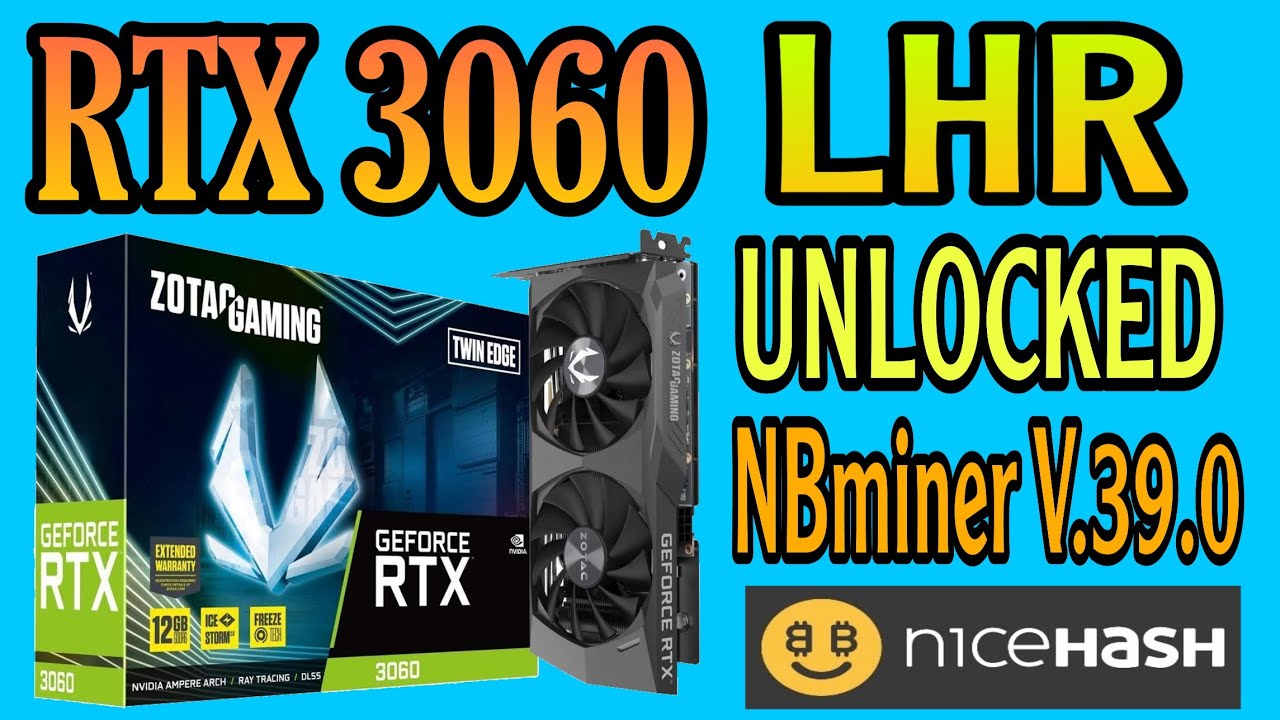 Unlocked LHR RTX 3060 to 70% Hashrates Mining Ethereum at Nicehash Miner