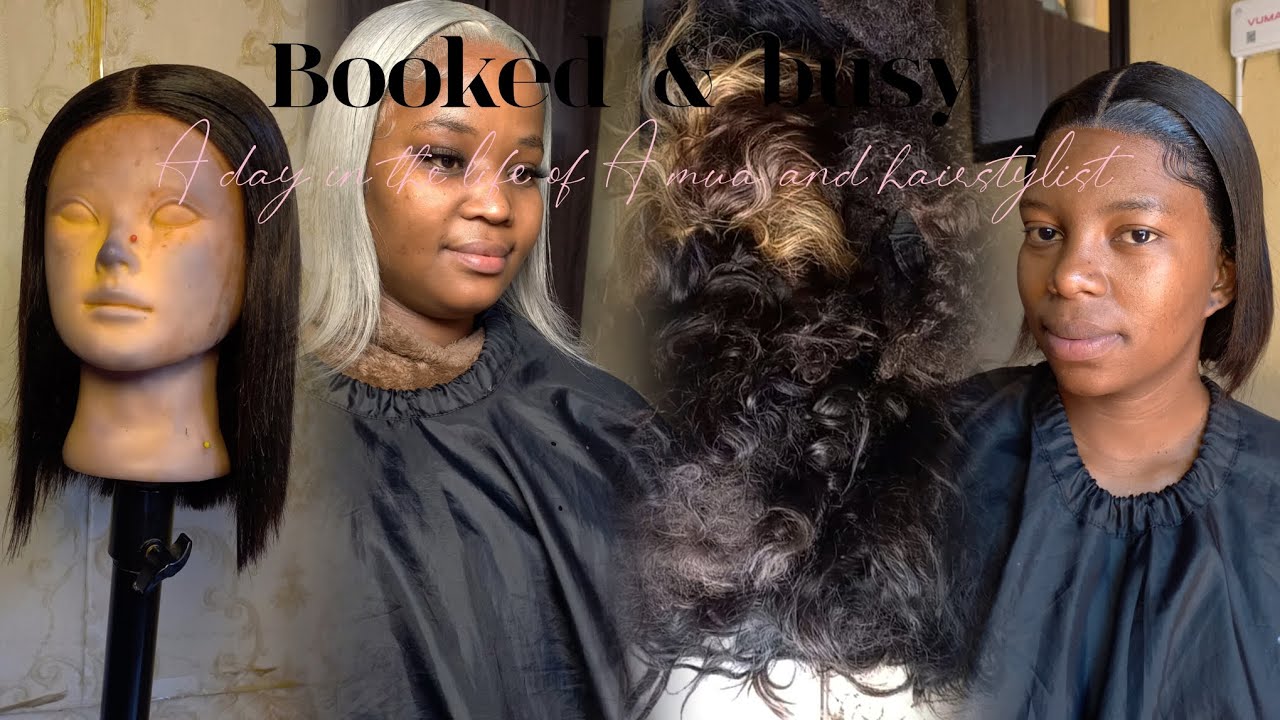 A (BUSY) DAY IN THE LIFE OF A HAIRSTYLIST|WIG MAINTENANCE| SOUTH AFRICAN YOUTUBER