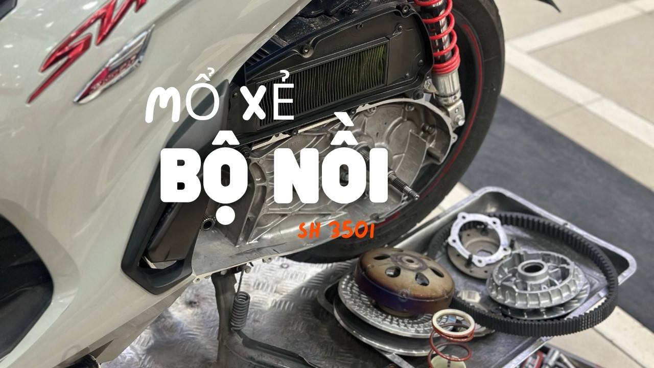 Vệ sinh nồi SH350i: sai chút là rung giật liền! #tuisuahonda #sh350i #sh350