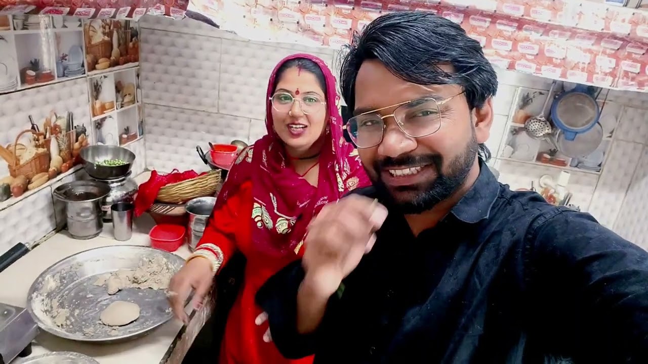 आज तो लड़ाई हो जाती बाजरे का आटा मिक्सी से पति-पत्नी ब्लोग विडियो  Daily life Haryana sirsa VKB 