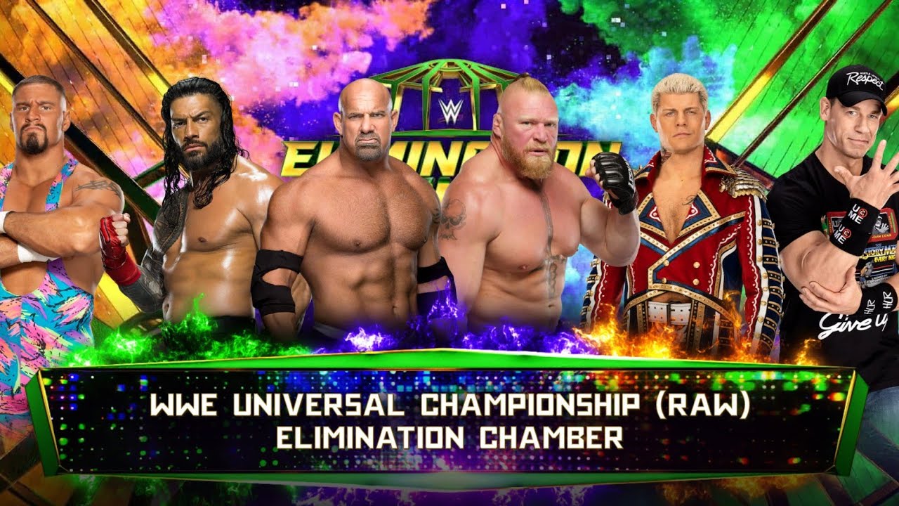 6-Man Elimination Chamber 🔥 Roman Reigns vs Brock Lesnar vs Cena | WWE 2K23 PS5