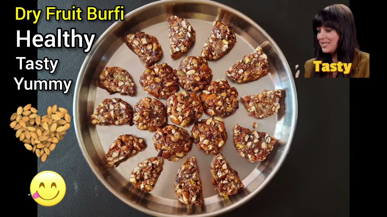 Healthy Dry Fruit Burfi || Healthy Energy Bar || #dryfruits #burfi #sweet #healthy #cooking #recipe 