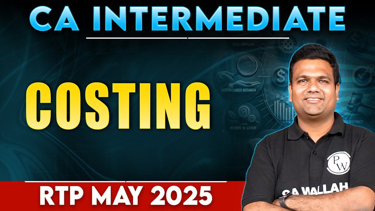 CA Inter Costing RTP 2025 🔥🔥 CA Inter RTP 2025
