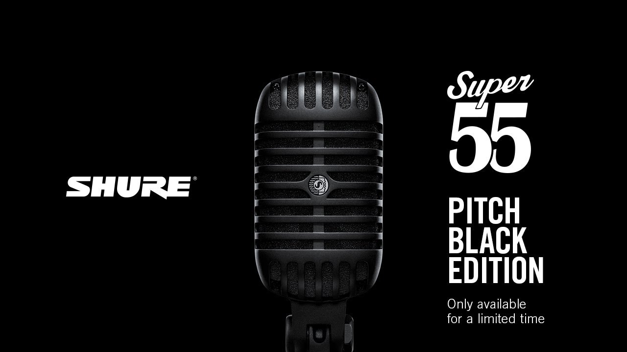 The Super 55 Deluxe Vocal Microphone Pitch Black Edition | Shure