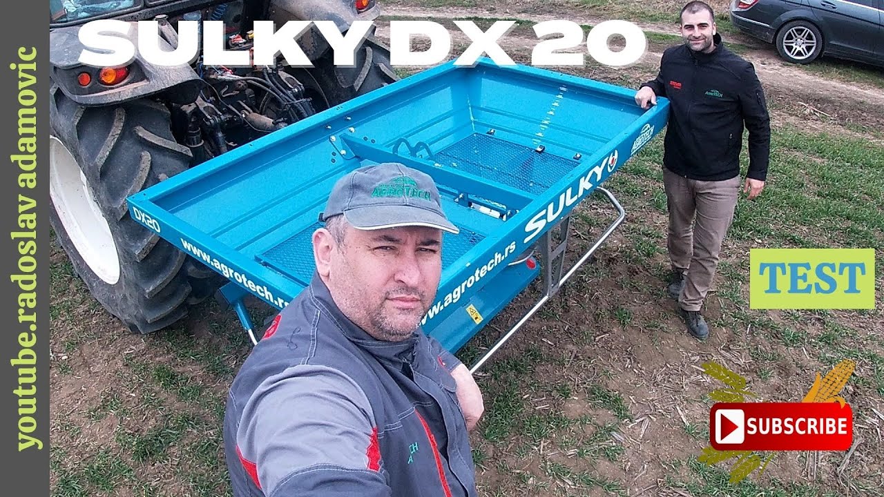 SULKY DX 20 - Podešavanje & TEST RASIPAČA+ ArmaTrac 1104 ; SULKY DX 20 - Adjustment & TEST SPREADER