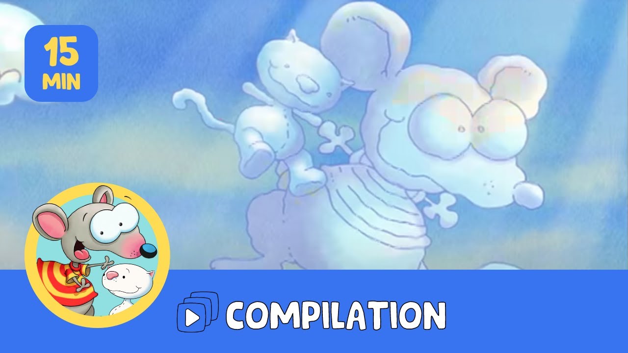 Monte dans les nuages avec Toupie et Binou🐭🐱☁️ I 4 épisodes complets I Compilation 15 min