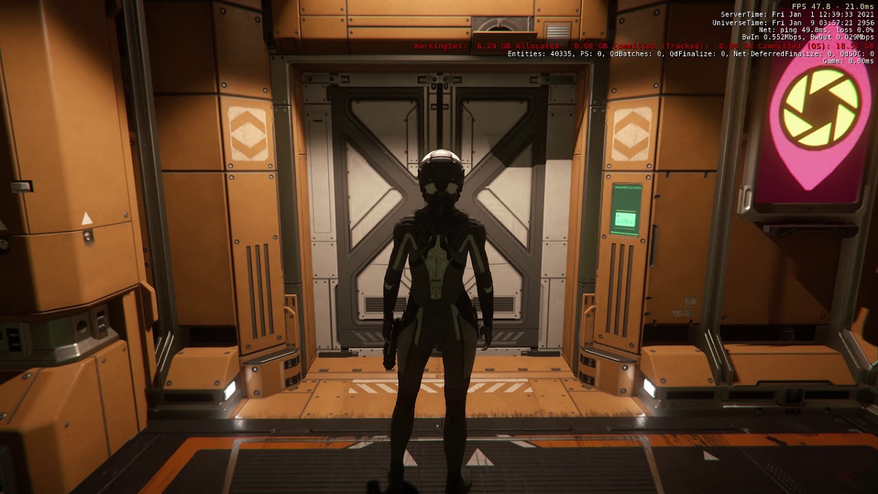 Star Citizen HUR L1 Inner Station Transit elevator door collider not cleared