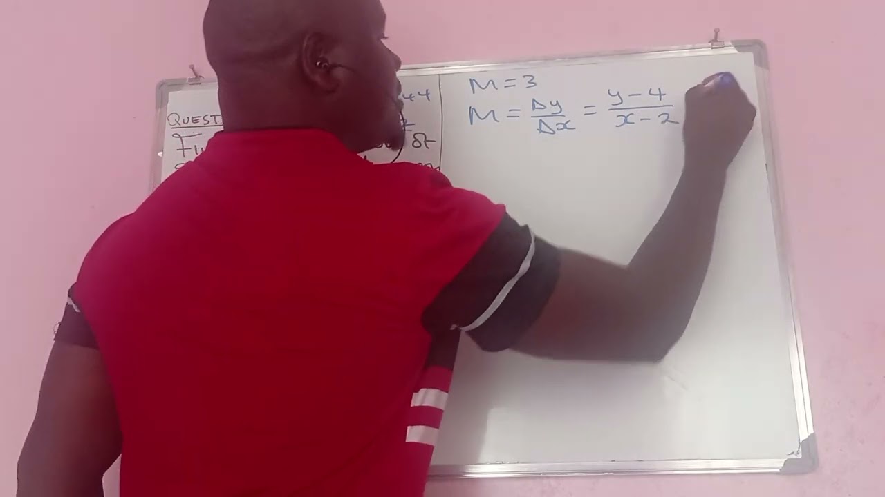HOW TO FIND EQUATION OF A STRAIGHT LINE GCE2024