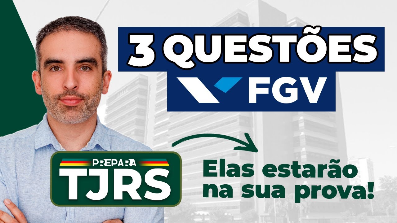 3 Questões FGV | Elas Estarão na sua Prova! | Língua Portuguesa | TJRS