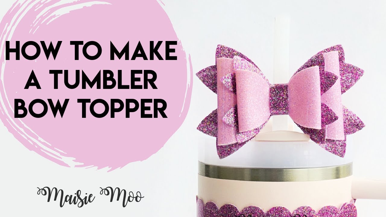Create A Stunning Straw Bow Topper For your Stanley Tumbler