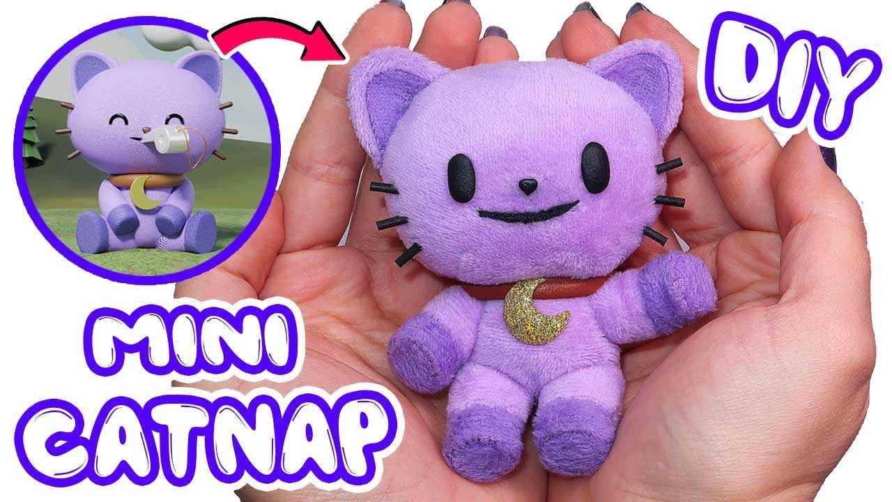 ❤️ DIY: Haz tu propio Mini Peluche Kawaii de CatNap de los Smiling Critters || Poppy playtime