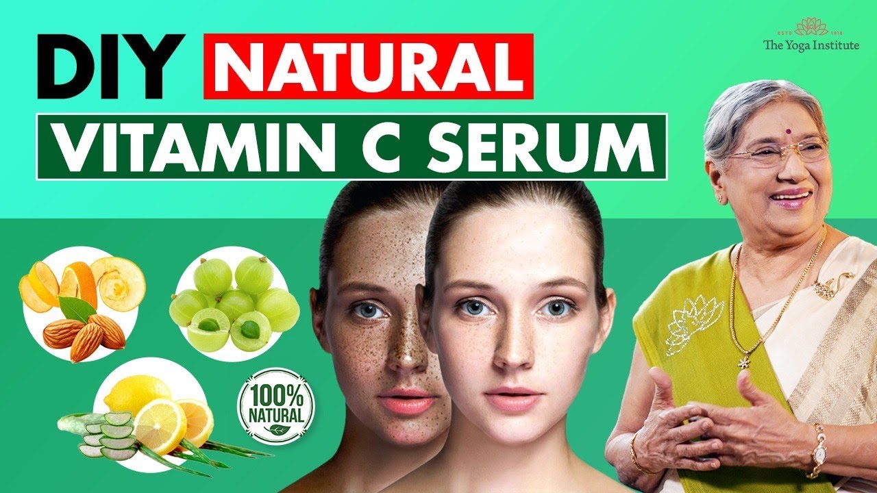 Vitamin C serum Natural & Homemade recipe | Tips for glowing skin, reduce acne, wrinkles, Anti-Aging