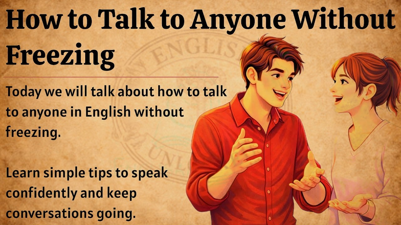 How to Talk to Anyone Without Freezing || Graded Reader || Speak English Confidently and Fluently ✅️