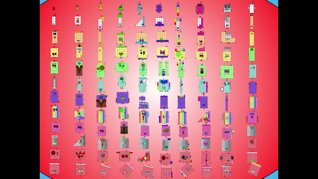 Numberblocks Band 1 - 120 (Fixed and Updated!) Valentine's Day Special!