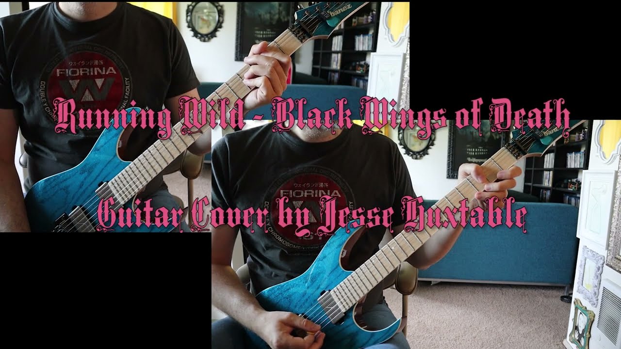 Running Wild - Black Wings of Death (Guitar Cover Lead & Rhythm) #runningwild