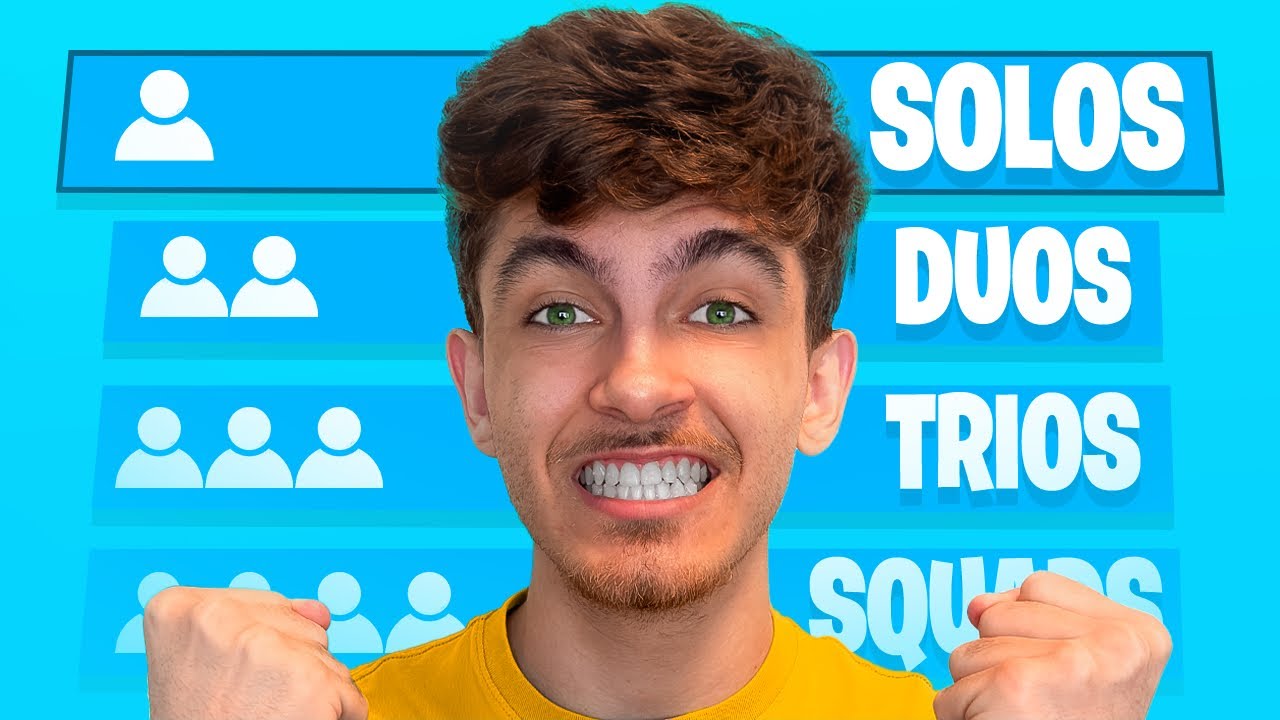 JOGANDO SOZINHO ATÉ VENCER EM TODOS OS MODOS NO FORTNITE!