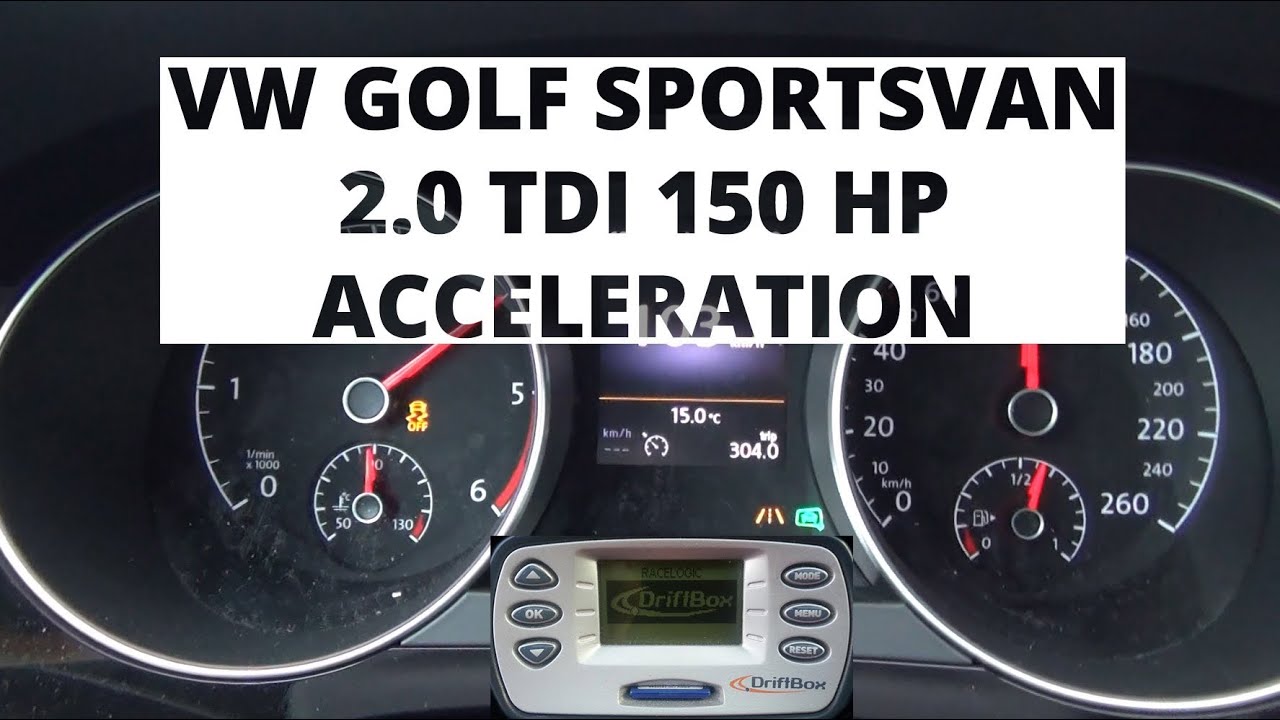 Volkswagen Golf Sportsvan 2.0 TDI 150 hp - acceleration 0-100km/h