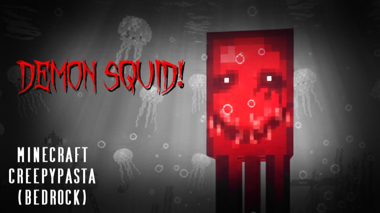 На меня посмотрел не тот кальмар! | Крипипаста по Minecraft (Bedrock)