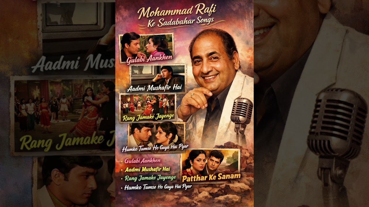 “Mohammed Rafi – awaaz jo kabhi purani nahi hoti 🎤✨”#MohammedRafi#melody #love #romanticsong #old 