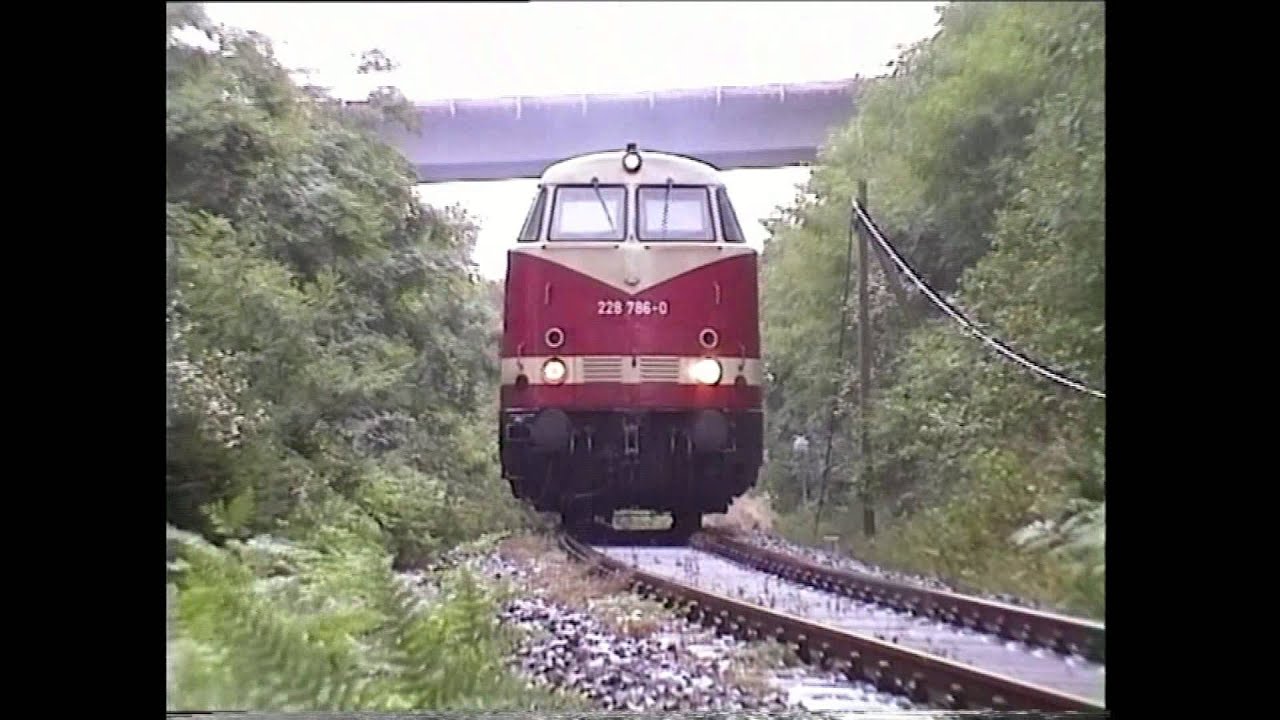 Die Friedbergbahn:  7%-Steilstrecke in Thüringen/ Teil 1: Freihandaufnahmen Sommer 1996