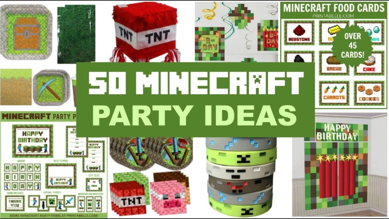 50 Minecraft Party Ideas and Supplies!