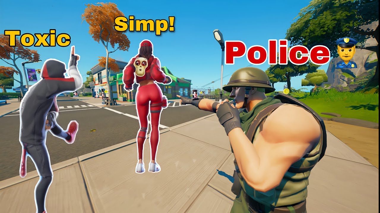 Party Royale Police Stopping Simps and Toxic Kids #1