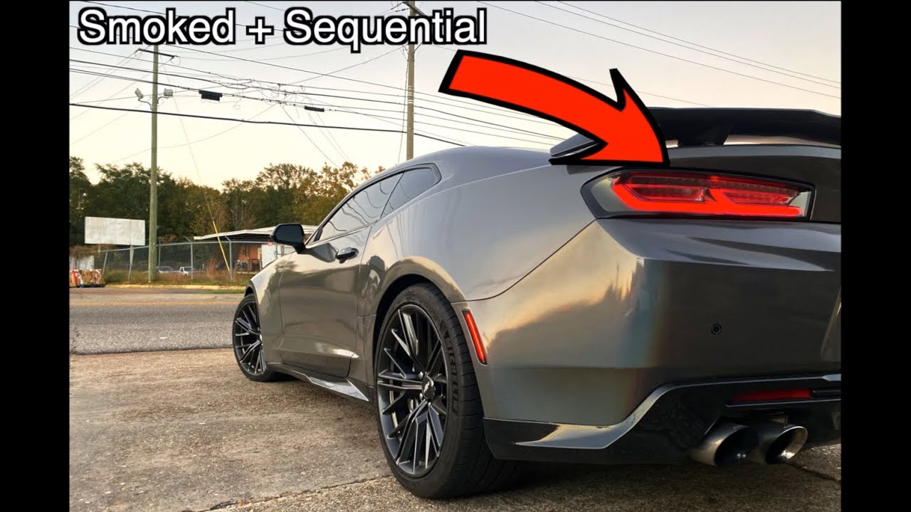Next Get Speed smoked taillights on a Camaro ZL1