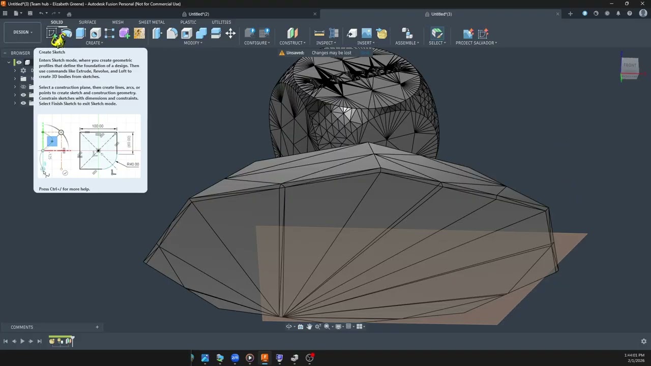 Extract a slice of a 3D Print STL into a sketch (and .DXF) in Fusion 360