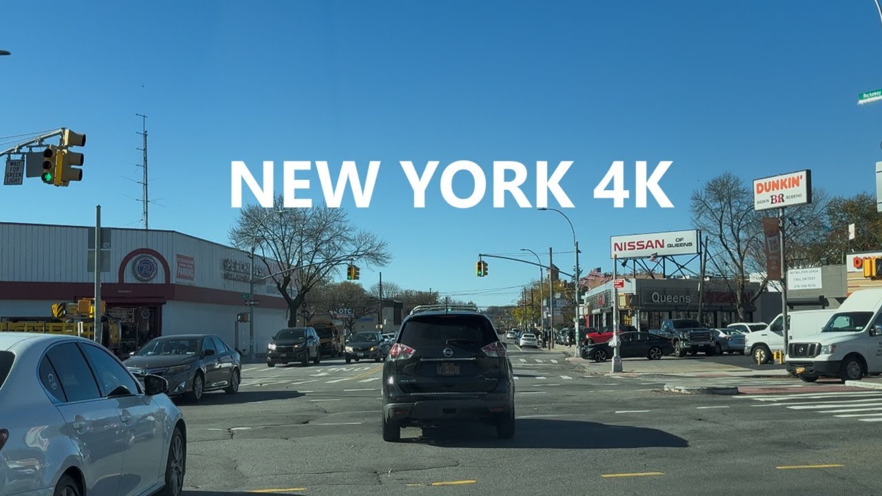 4K New York - Driving tour of Brooklyn & Queens ( Street )