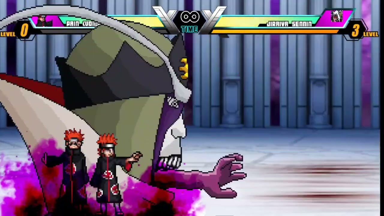 JIRAIYA SENNIN vs PAIN 🔥 A Luta Mais Triste de Naruto no MUGEN
