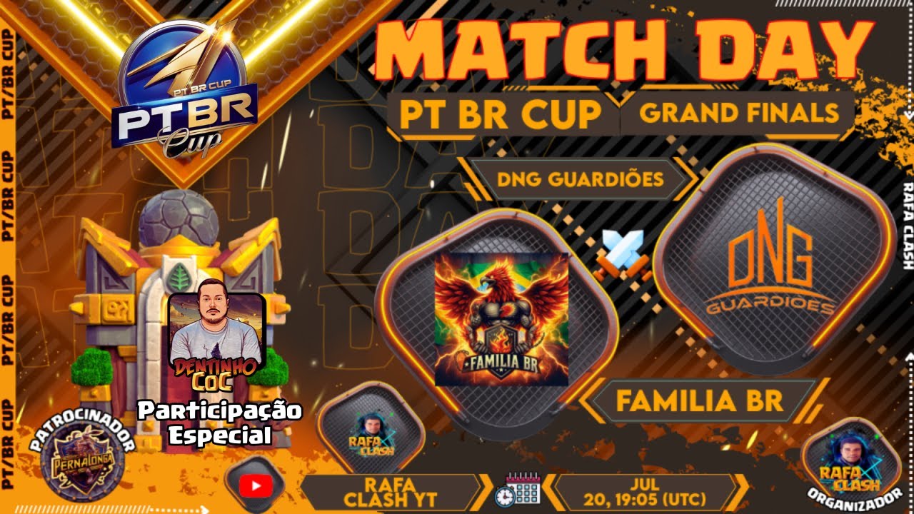 PT BR CUP CV16 5V5 GRANDE FINAL - DNG Guardiões  🆚  FAMILIA BR - CLASH OF CLANS @Dentinhococ