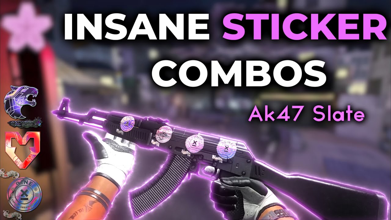 Most INSANE AK47 Slate Sticker Combos - CS2 2023