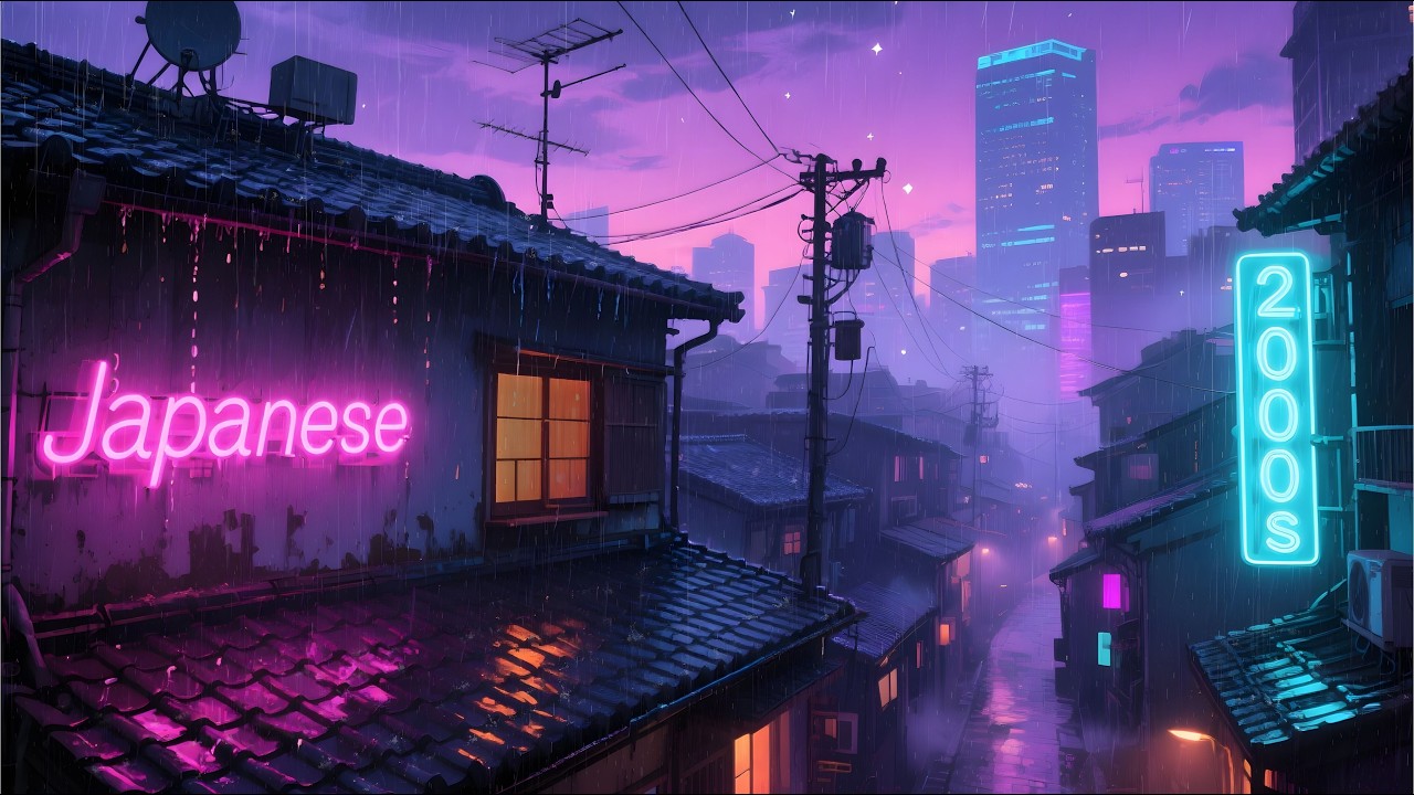 🎧 2000s Lonely Rainy City 🌧️ Chill Lofi Beats for study, Sleep & Late Night Thoughts