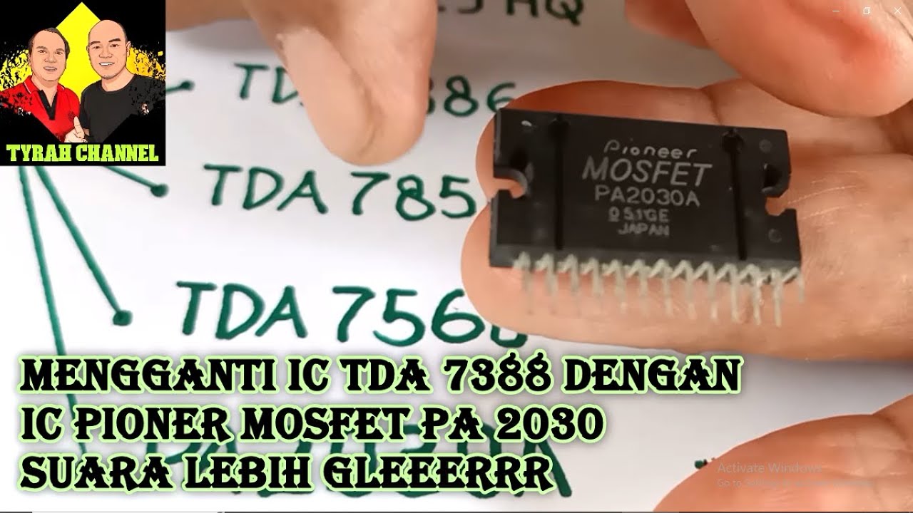 VID 123 I MENGGANTI IC TDA 7388 DENGAN IC MOSFET PA 2030 A PIONEER SUARA LEBIH GLEEERRR