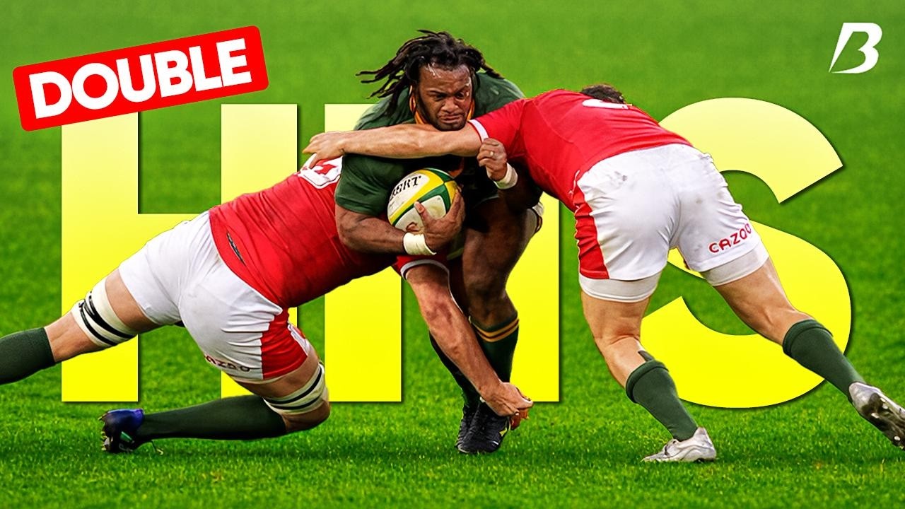 The Most BRUTAL Double Hits in Rugby