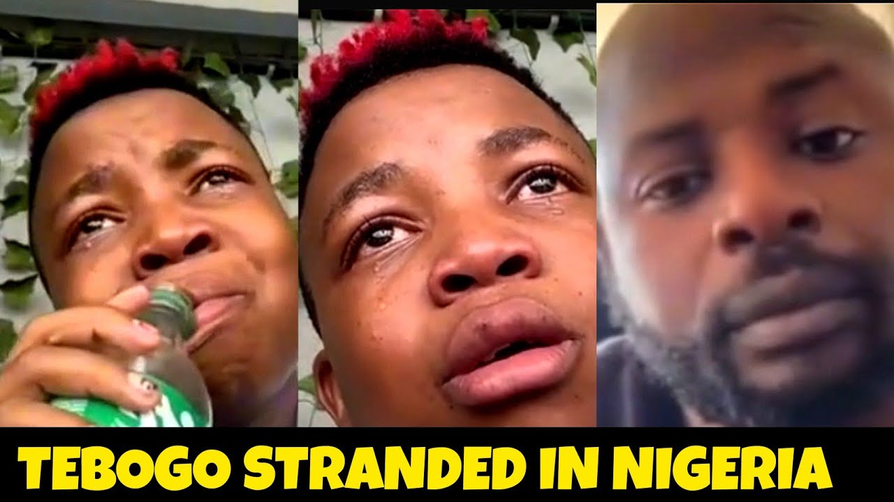 Tebogo G Mashego CRYING in Nigeria calls out Dj maphorisa for scamming him.