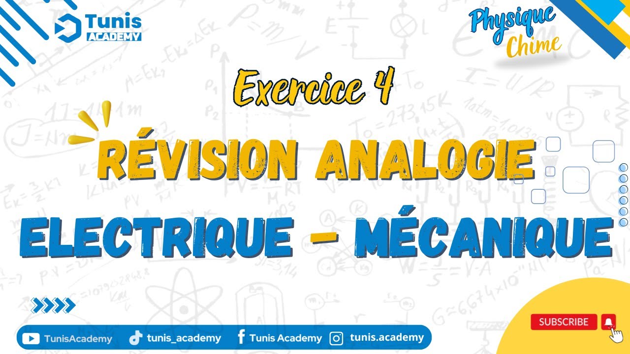 Séance de Révision | Analogie Electrique-Mécanique -  Correction Exercice 4