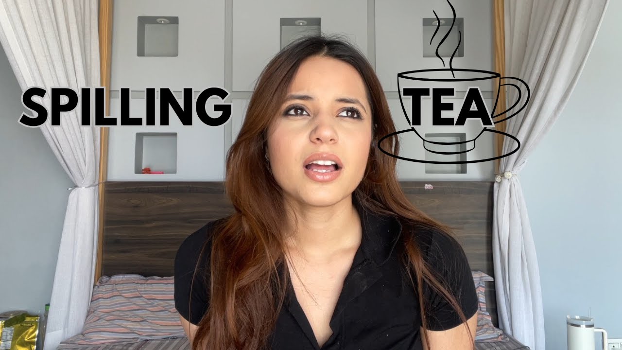 SPILLING SOME TEA WHILE GETTING READY