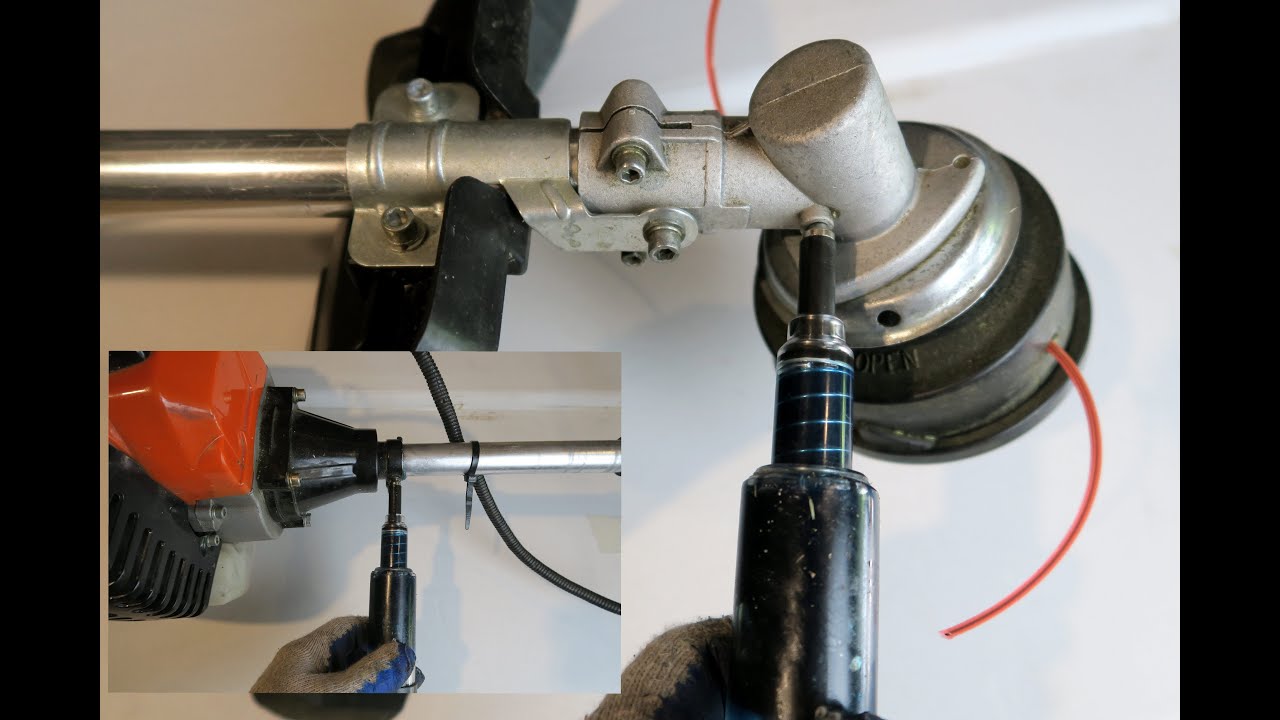 Smarowanie wału i przekładni kątowej w kosie spalinowej How to grease a brushcutter transmission
