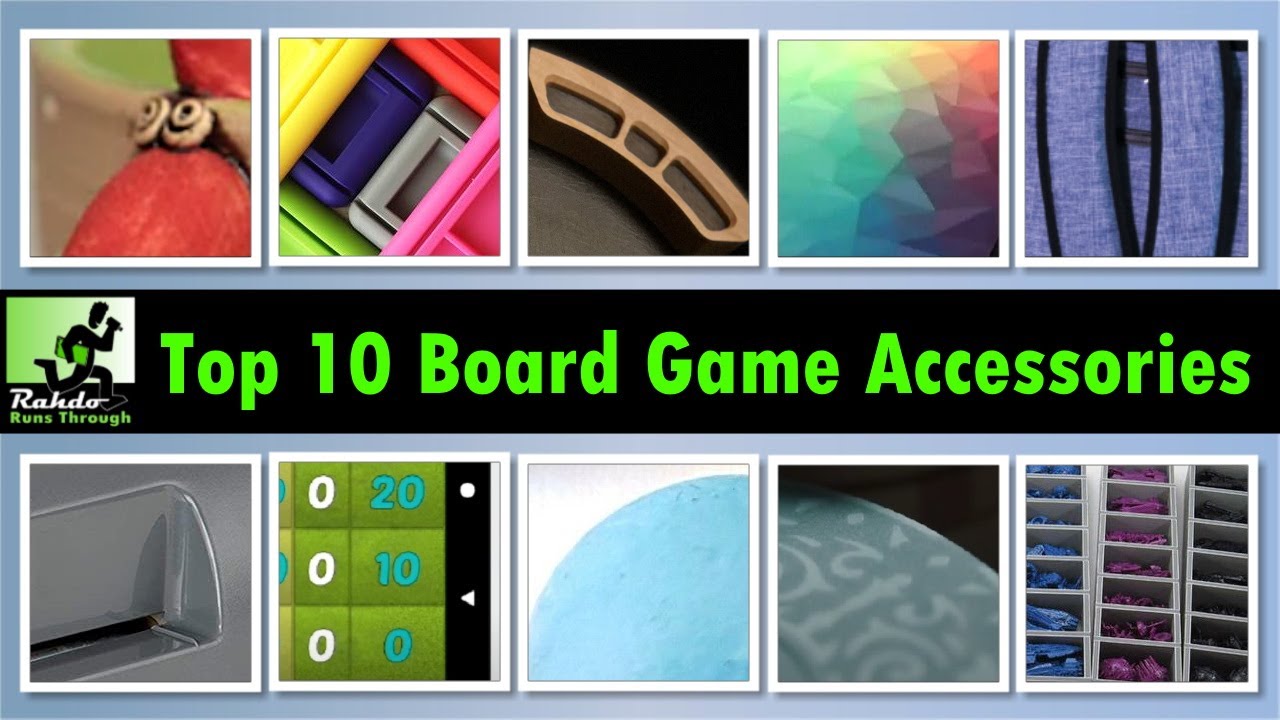 Top 10 Board Game Accessories | The R&R Show #19