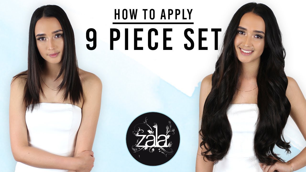 How to Apply 9-Piece Hair Extensions - ZALA Clip-in Extensions