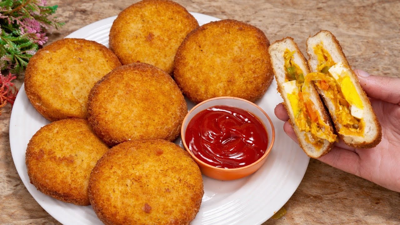Crispy Bread Egg Stuffed Snack | Easy Iftar Snack Recipe | Saira Cheema