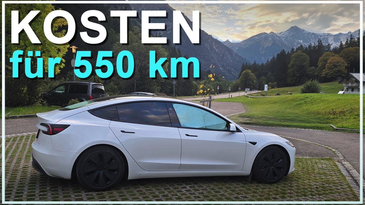 Das hat uns der 550km Ausflug mit Übernachtung im Tesla Model 3 gekostet!