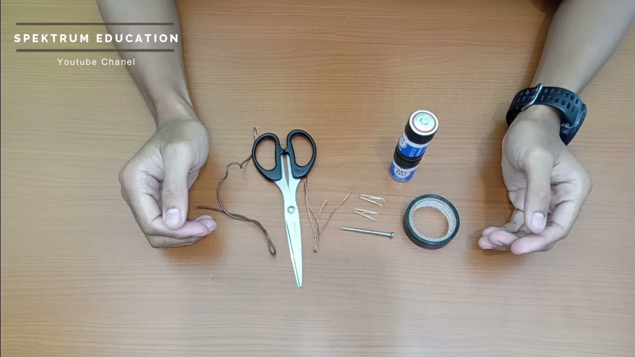Membuat Magnet dengan Cara Dialiri Arus Listrik