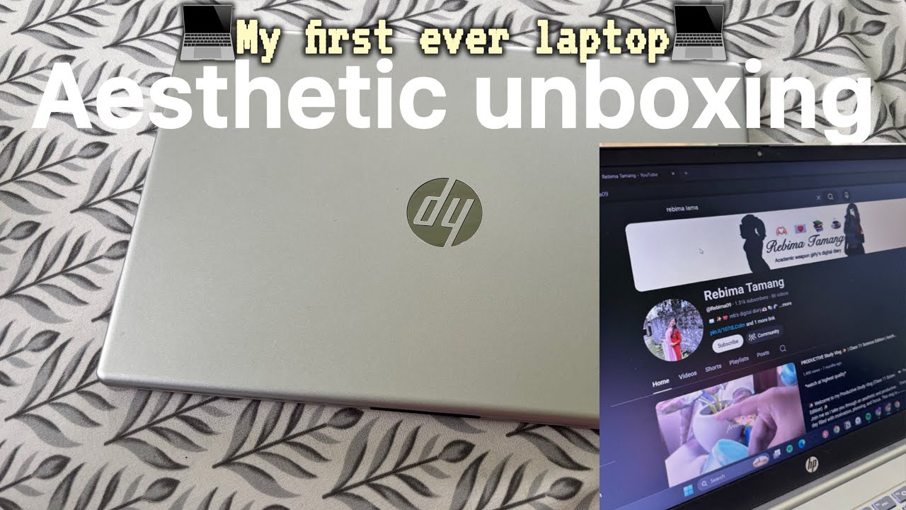 📦 Unboxing My First Ever Laptop | HP Laptop Aesthetic Unboxing ✨💻 | HP Laptop 15 (39.6 cm/15.6″)